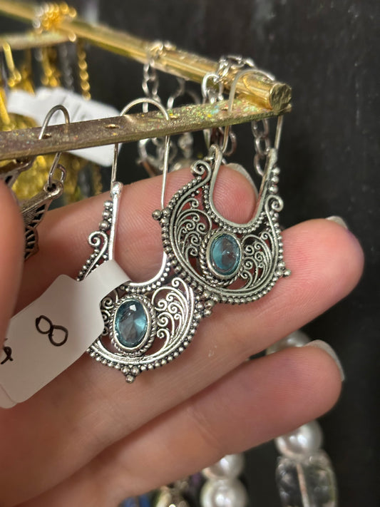 Blue Ornamental Danglers