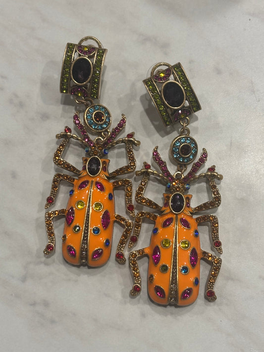 Bedazzled Bug Earrings