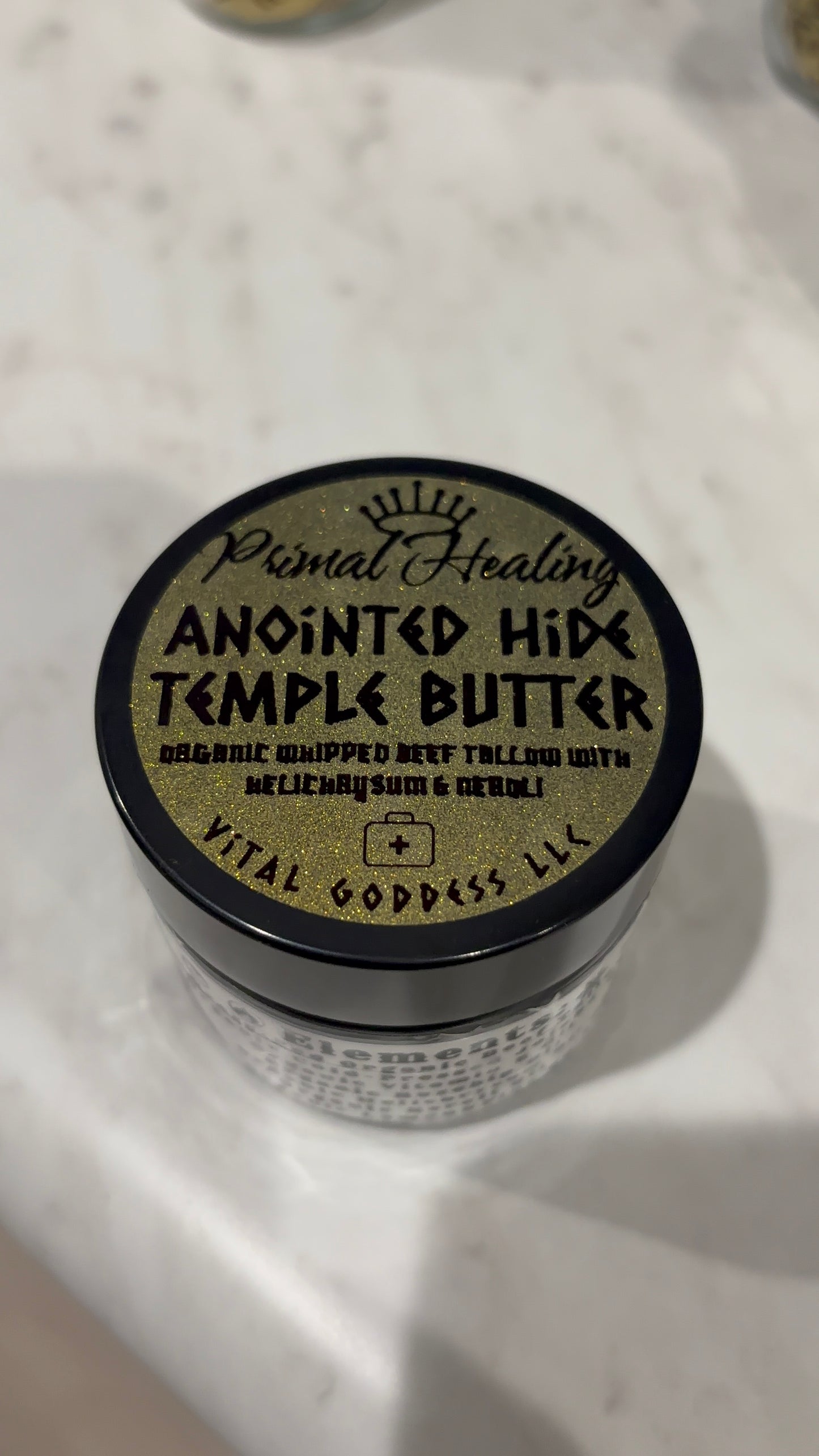 Primal Healing - Anointed Hide: Organic Tallow Temple Butter w/ Lemon & Pine Needle